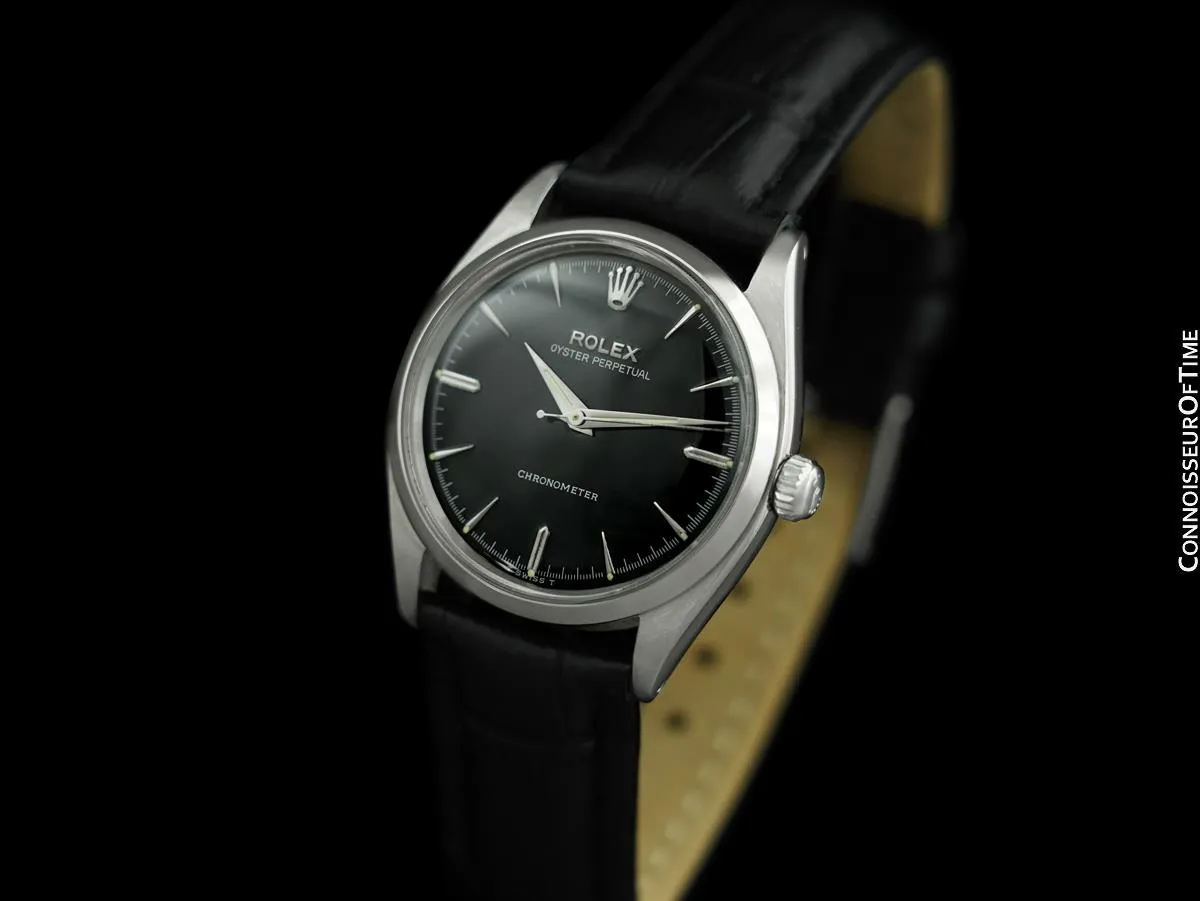 1959 Rolex Oyster Perpetual Classic Vintage Mens Automatic Watch, Ref. 6564 - Stainless Steel