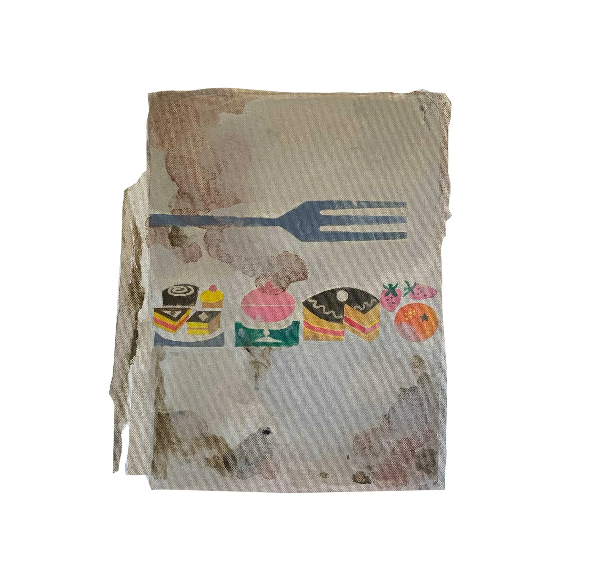 '1960 COOKBOOK BACK' Canvas
