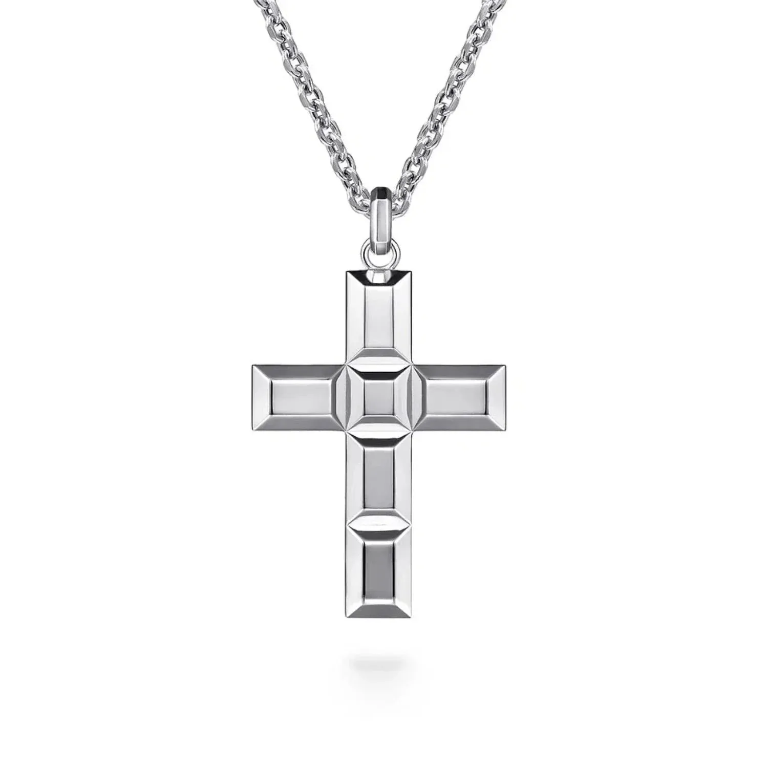 Gabriel & Co. Geometric Cross Pendant