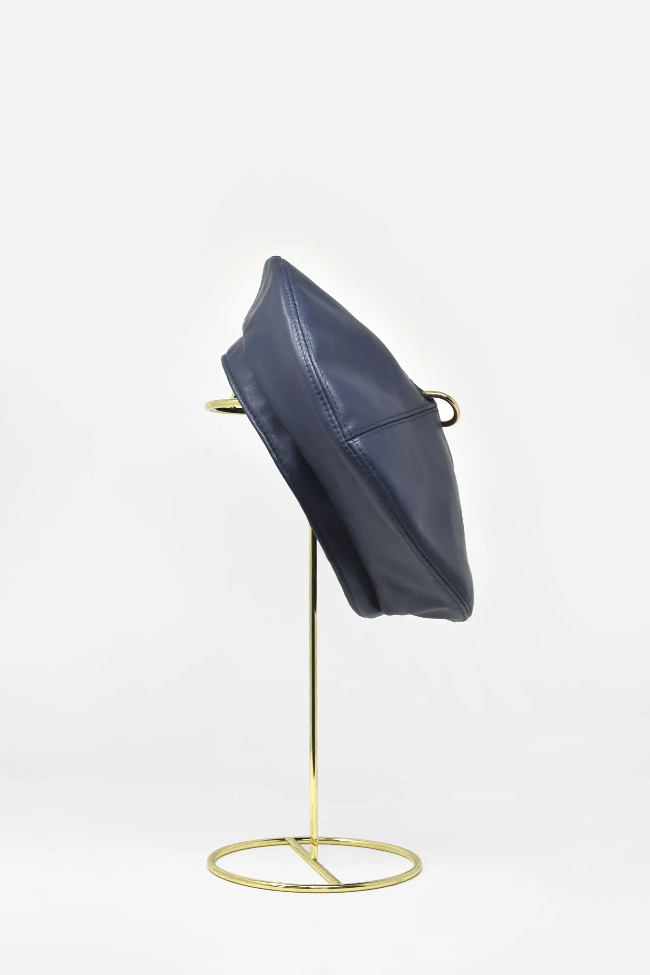 Nicoletta Faux Leather Beret