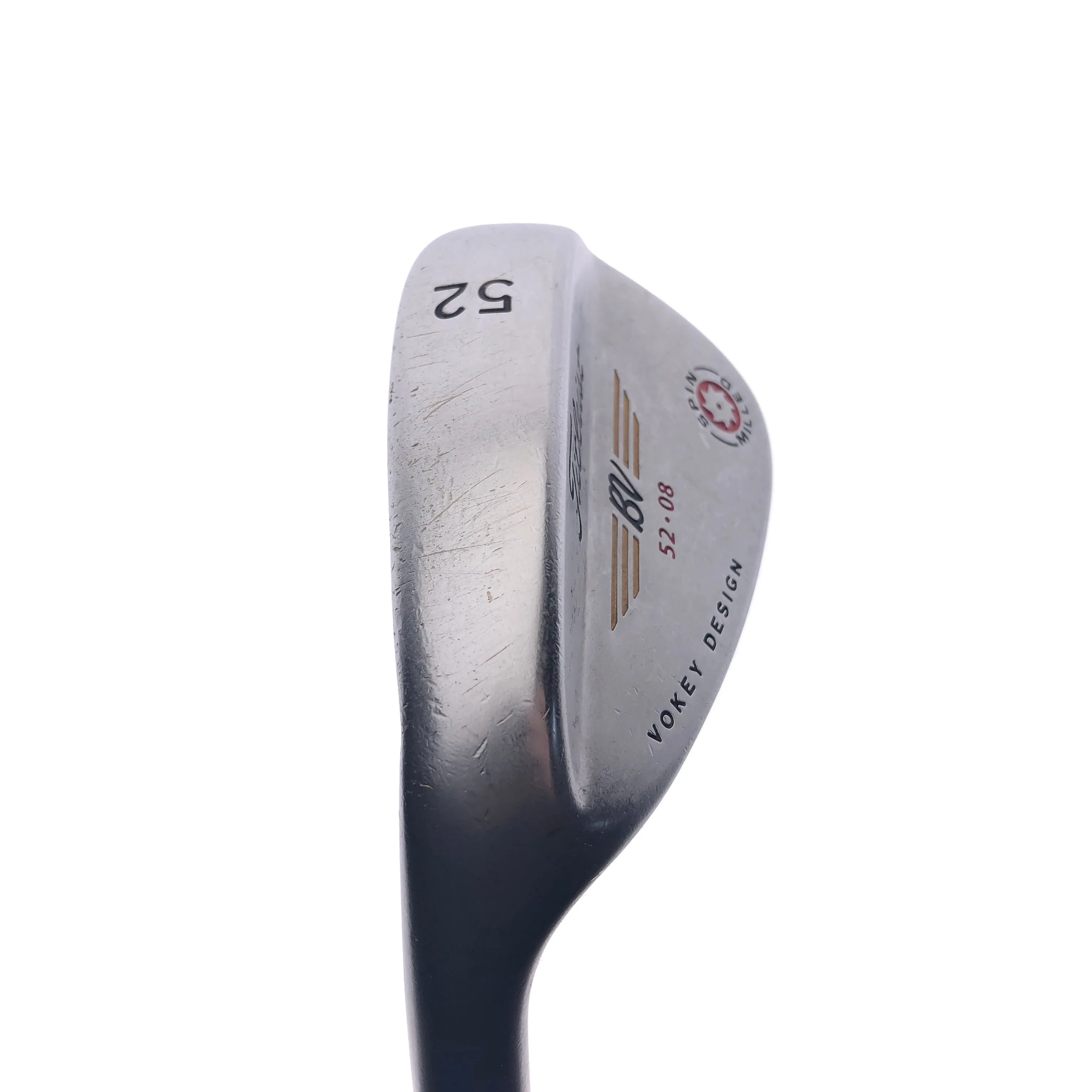 Used Titleist Vokey Spin Milled Gap Wedge / 52.0 Deg / Wedge Flex / Left-Handed
